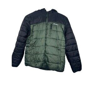 Eddie Bauer Reversible Puffer Jacket Boys Large 14/16 Snow Hooded